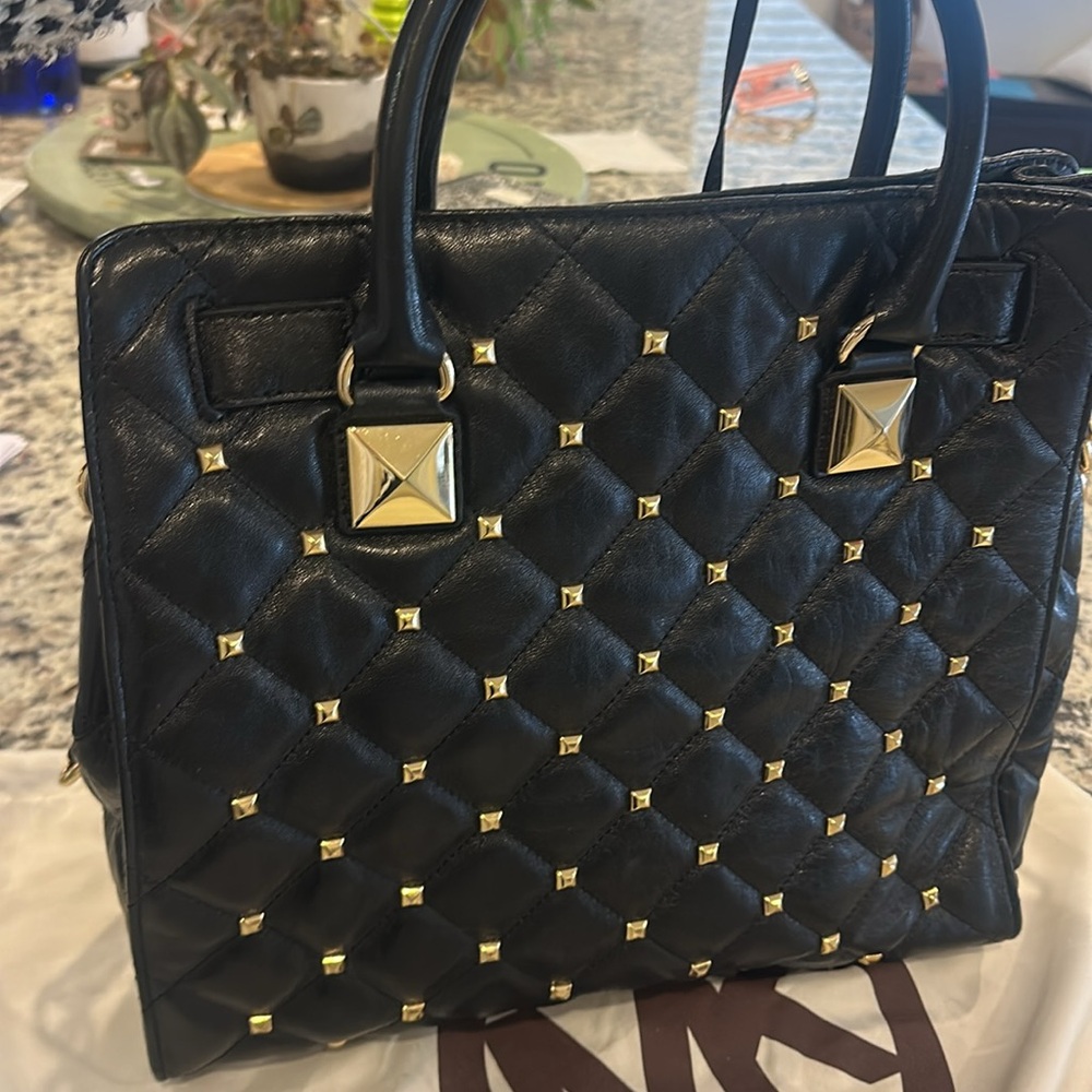 Micheal Kors Hamilton Leather Handbag - Picture 3 of 4